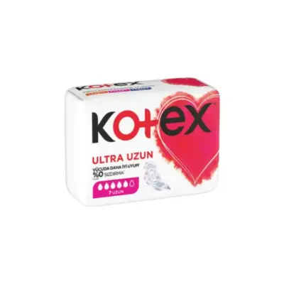 نوار بهداشتی بلند کوتکس kotex مدل Ultra بسته 7 عددی